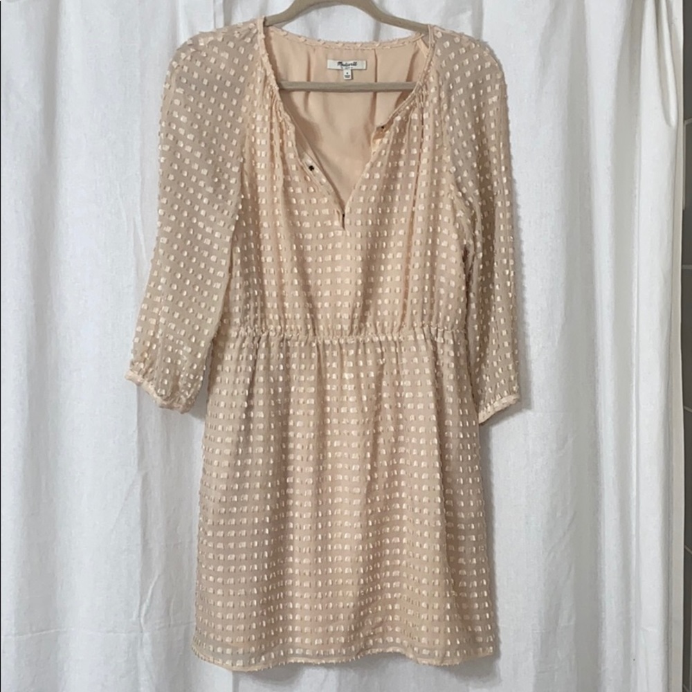 MADEWELL Cream Mini dress size US 4 LIKE NEW